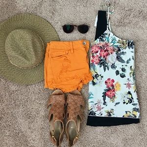 Floral Tank Top | Size Small